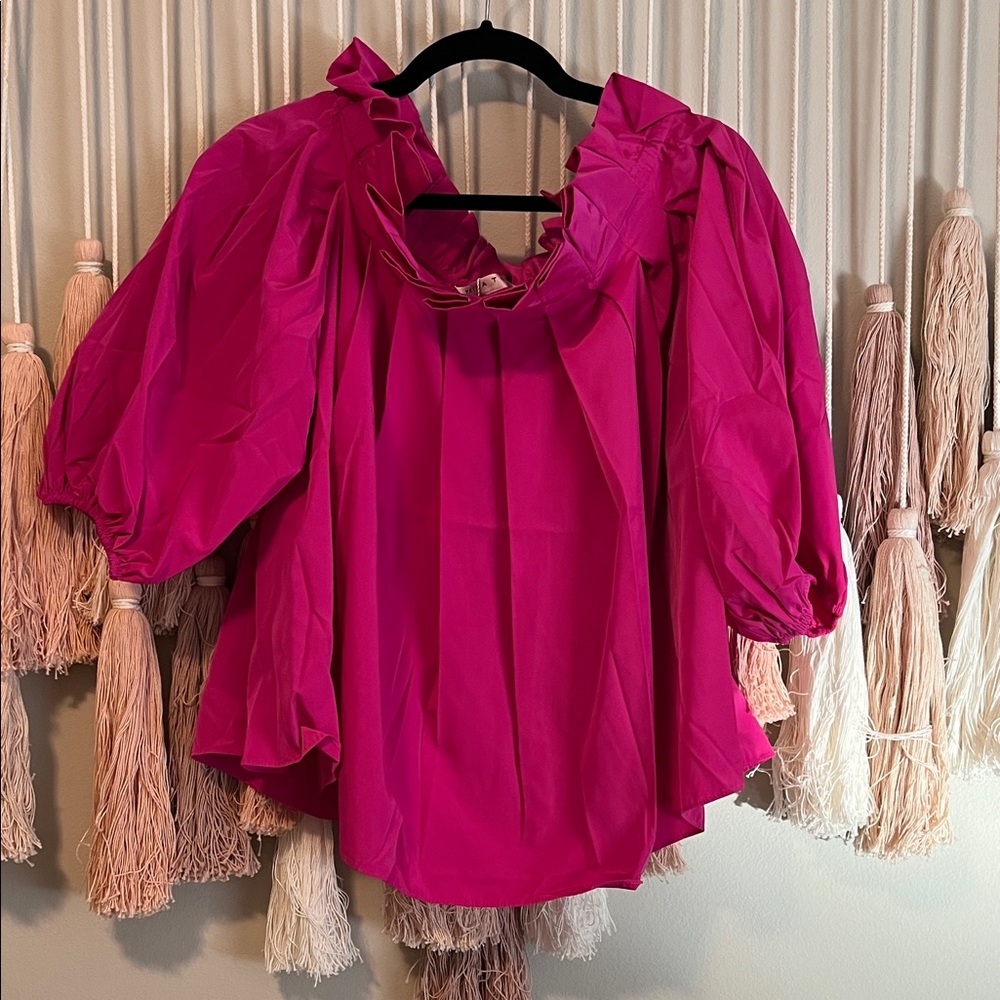 Trina Turk Vibrant Fuchsia Blouse